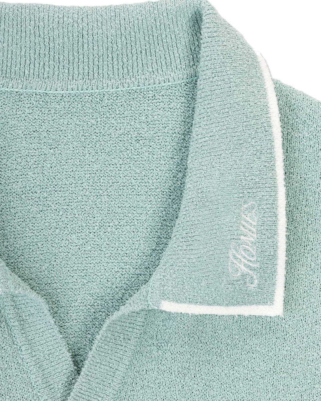 HOMIES MARBELLA UNISEX BOUCLE POLO VINTAGE TEAL