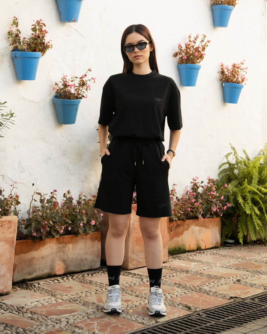 HOMIES MARBELLA UNISEX CLUB SHORTS BLACK