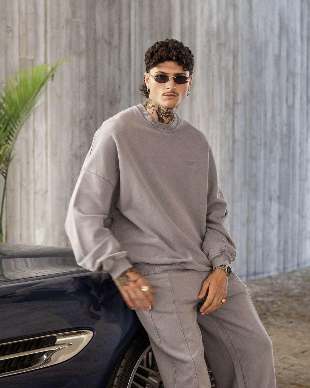 HOMIES MARBELLA UNISEX CLUB SWEATSHIRT VINTAGE SLATE BLUE