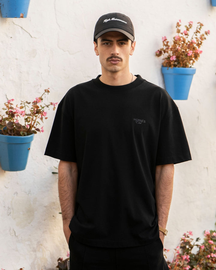 HOMIES MARBELLA UNISEX CLUB T-SHIRT BLACK