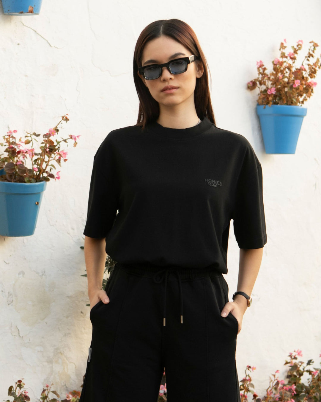 HOMIES MARBELLA UNISEX CLUB T-SHIRT BLACK