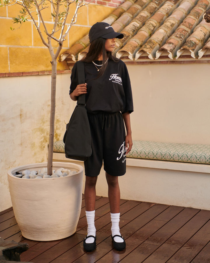HOMIES MARBELLA UNISEX ESSENTIALS SHORTS BLACK