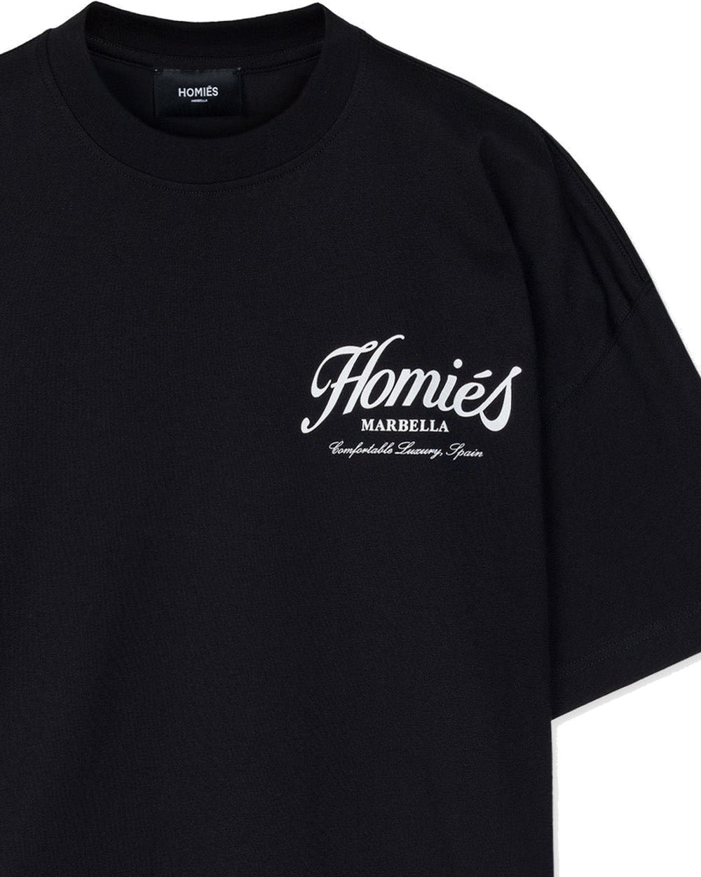 HOMIES MARBELLA UNISEX ESSENTIALS T-SHIRT BLACK