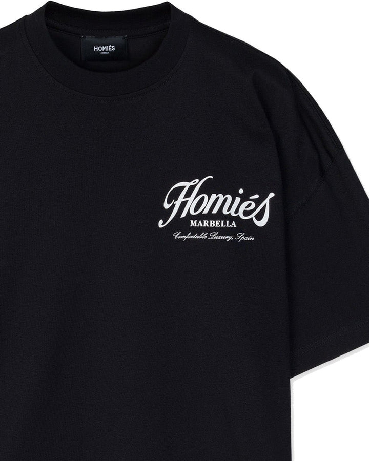 HOMIES MARBELLA UNISEX ESSENTIALS T-SHIRT BLACK