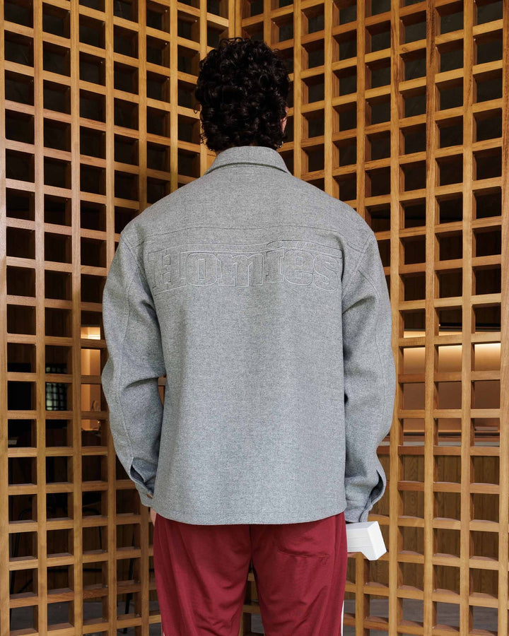 HOMIES MARBELLA UNISEX INTERLOCK OVERSHIRT GREY II