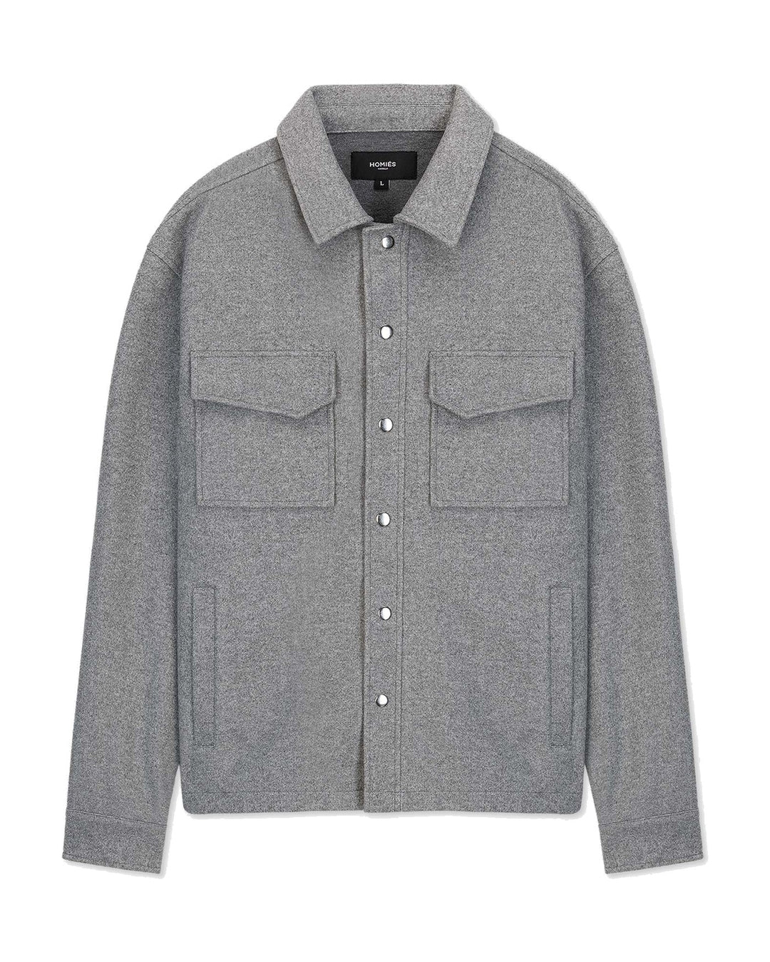 HOMIES MARBELLA UNISEX INTERLOCK OVERSHIRT GREY II