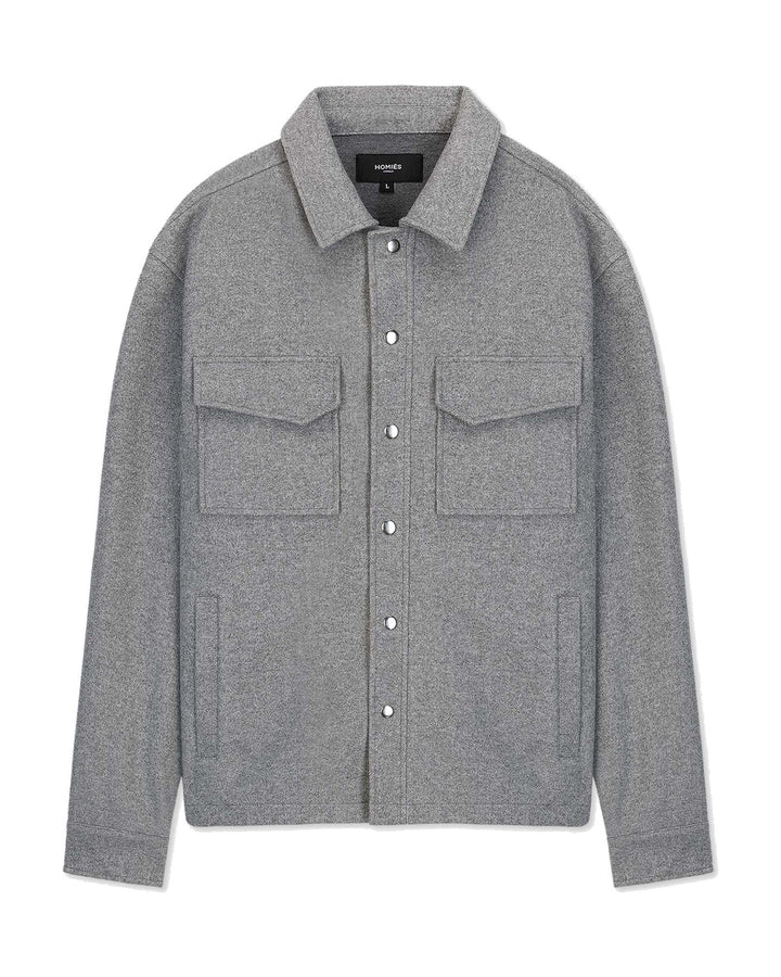 HOMIES MARBELLA UNISEX INTERLOCK OVERSHIRT GREY II