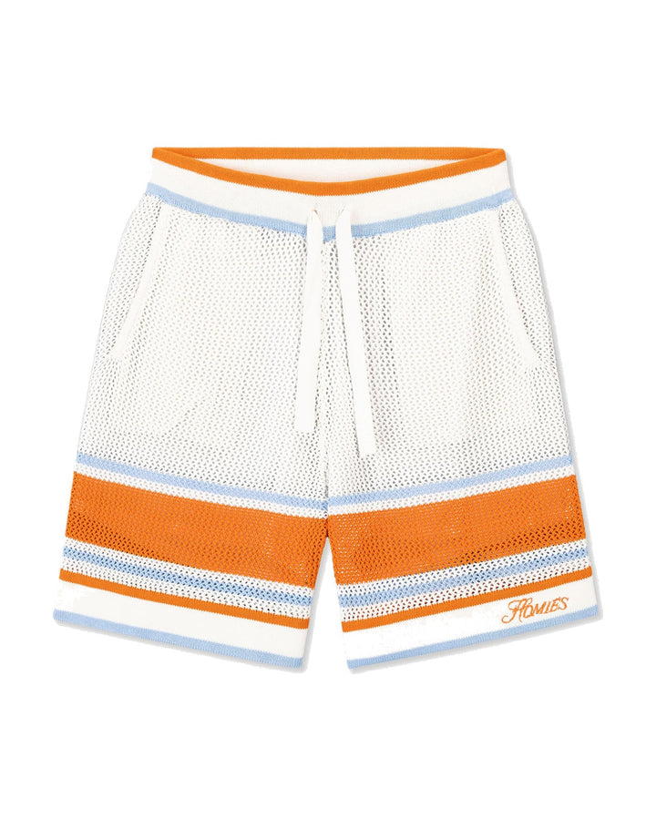 HOMIES MARBELLA MEN'S KNIT SHORTS MULTICOLOR ORANGE