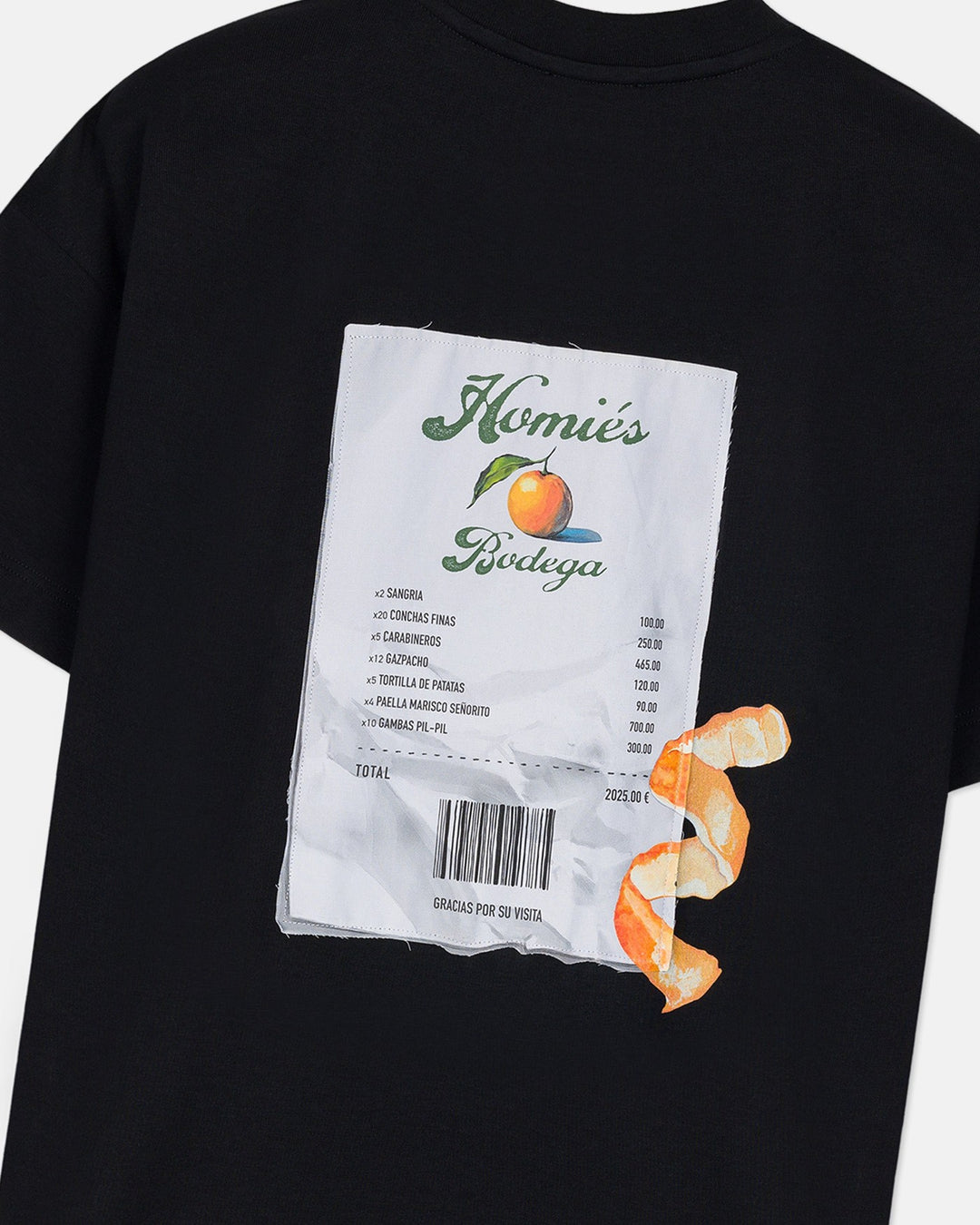 HOMIES MARBELLA UNISEX LA CUENTA T-SHIRT BLACK