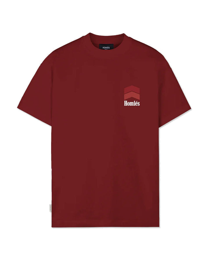 HOMIES MARBELLA UNISEX RACING T-SHIRT BURGUNDY