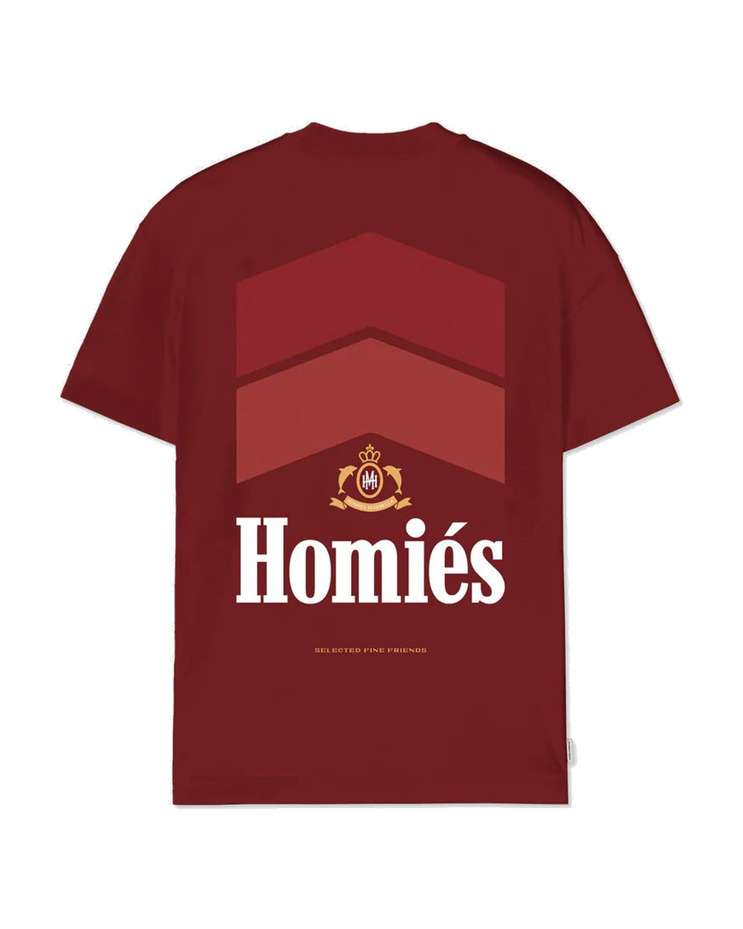 HOMIES MARBELLA UNISEX RACING T-SHIRT BURGUNDY