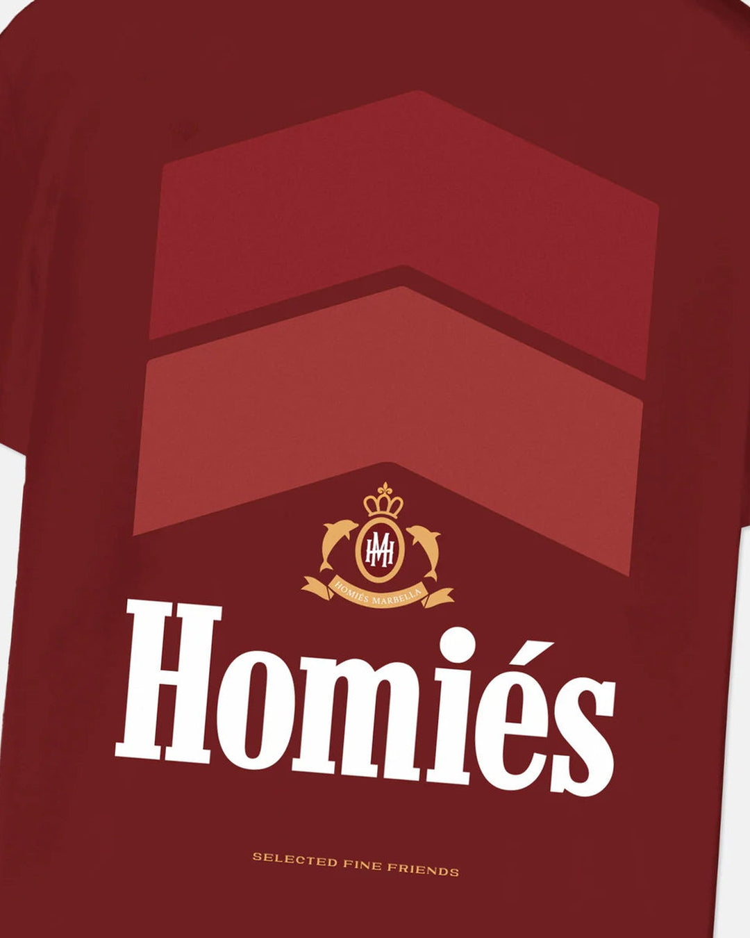 HOMIES MARBELLA UNISEX RACING T-SHIRT BURGUNDY
