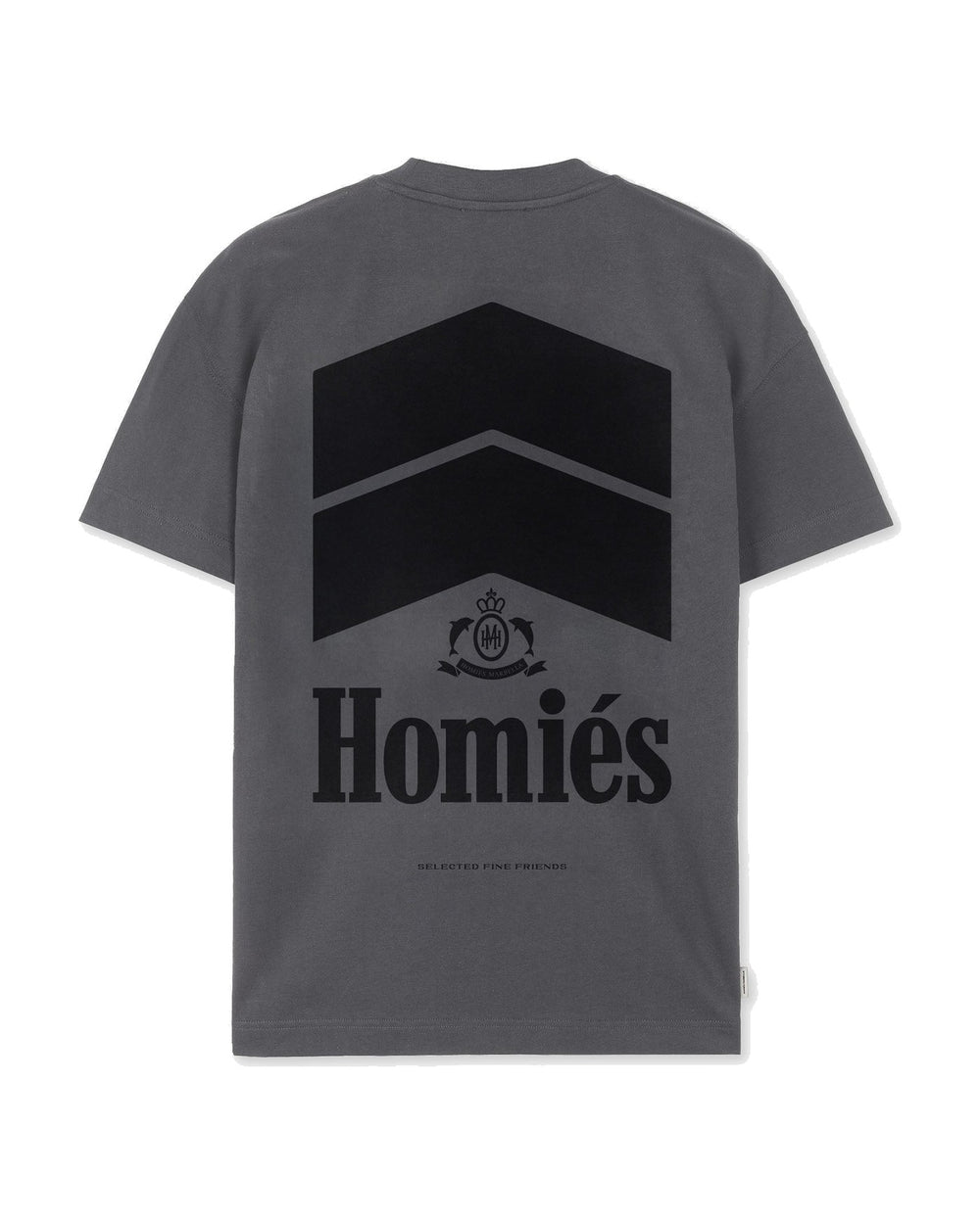 HOMIES MARBELLA UNISEX RACING T-SHIRT VINTAGE GREY