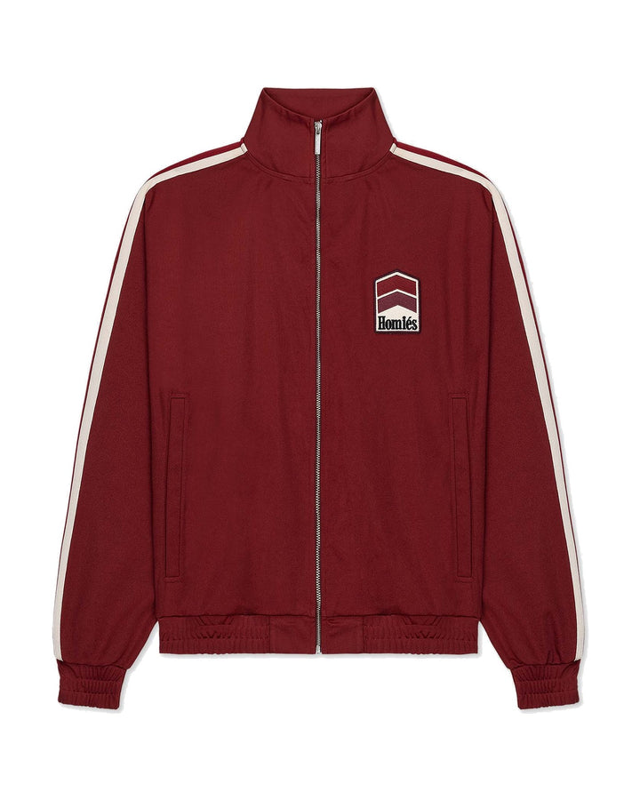 HOMIES MARBELLA UNISEX RACING TRACK JACKET BURGUNDY