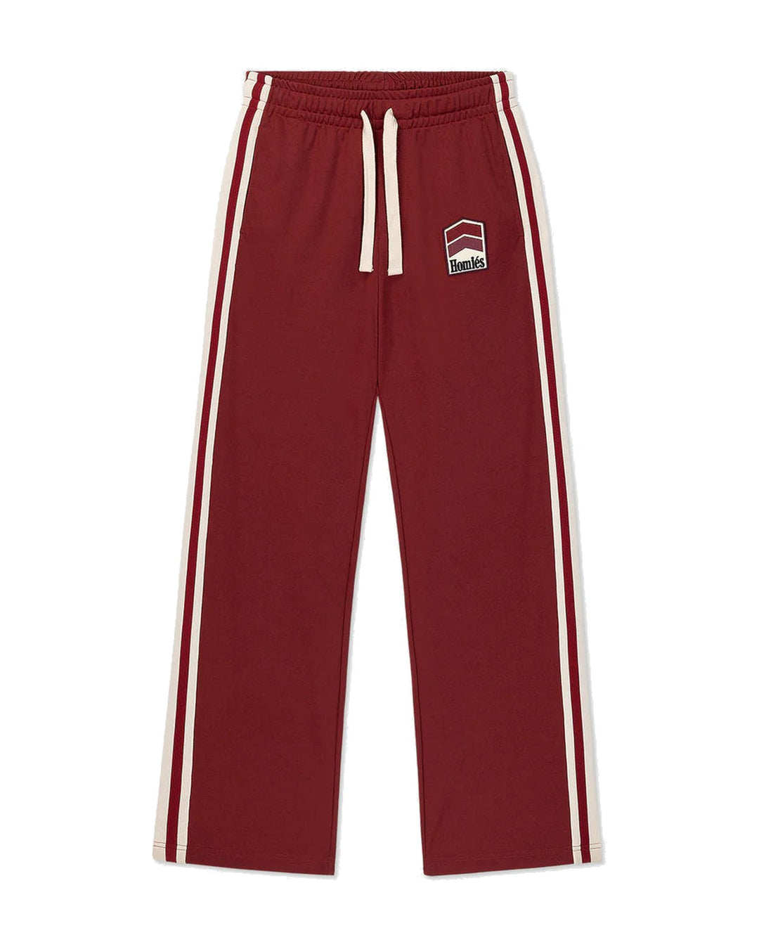 HOMIES MARBELLA UNISEX RACING TRACK PANTS BURGUNDY