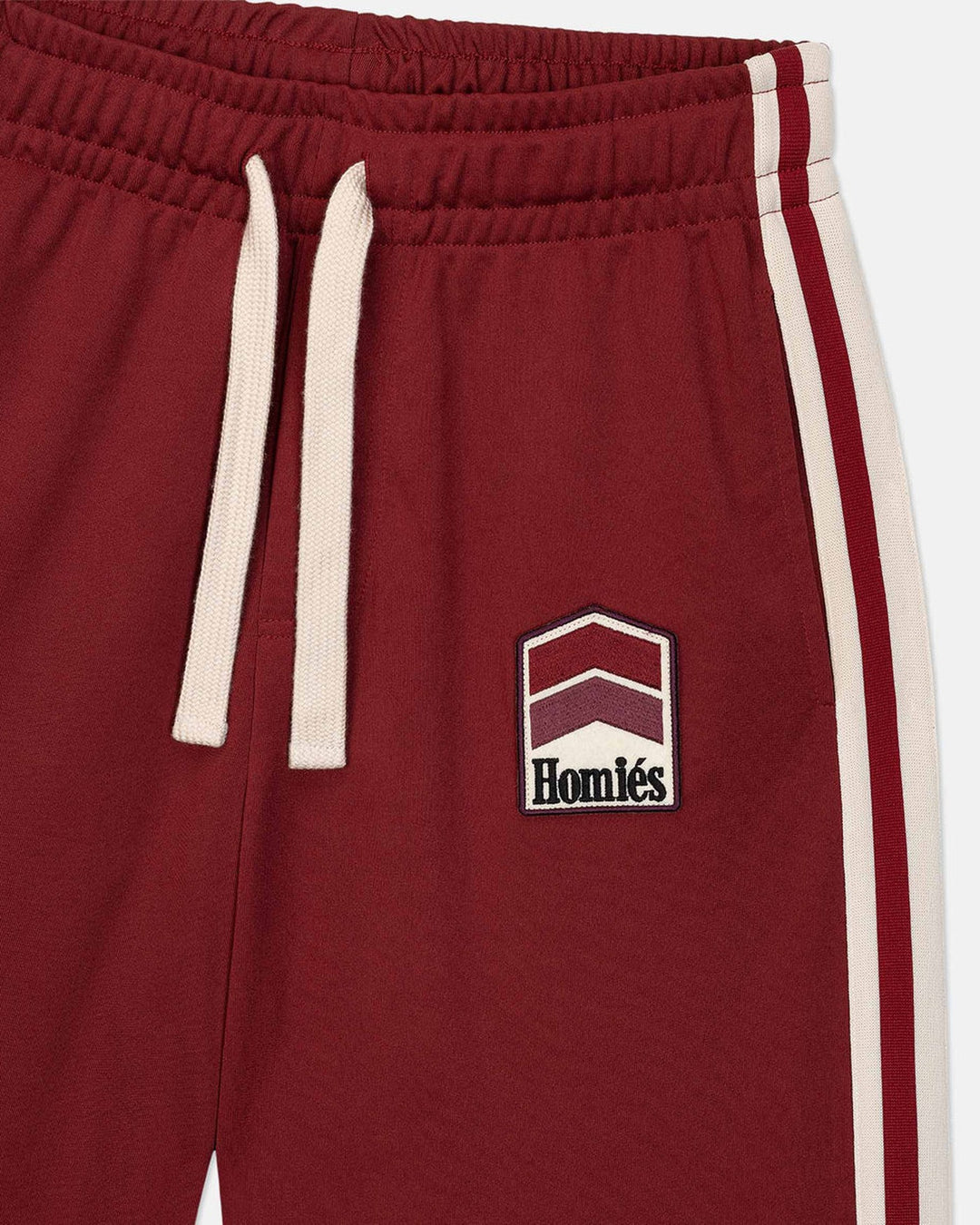 HOMIES MARBELLA UNISEX RACING TRACK PANTS BURGUNDY