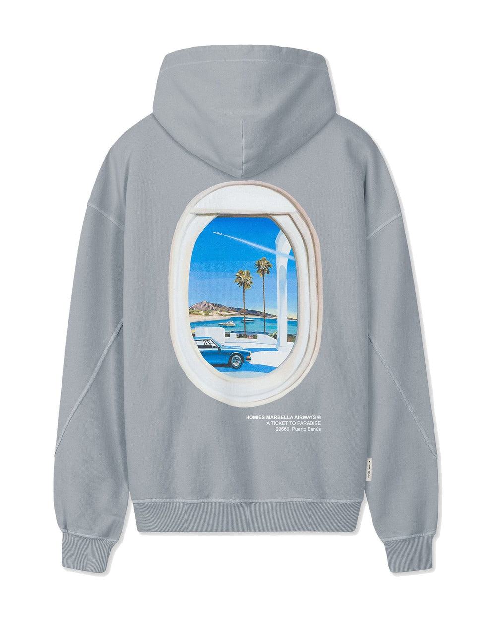 HOMIES MARBELLA UNISEX VIDEOGAME 6.0 HOODIE VINTAGE LIGHT GREY