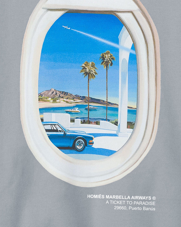 HOMIES MARBELLA UNISEX VIDEOGAME 6.0 HOODIE VINTAGE LIGHT GREY