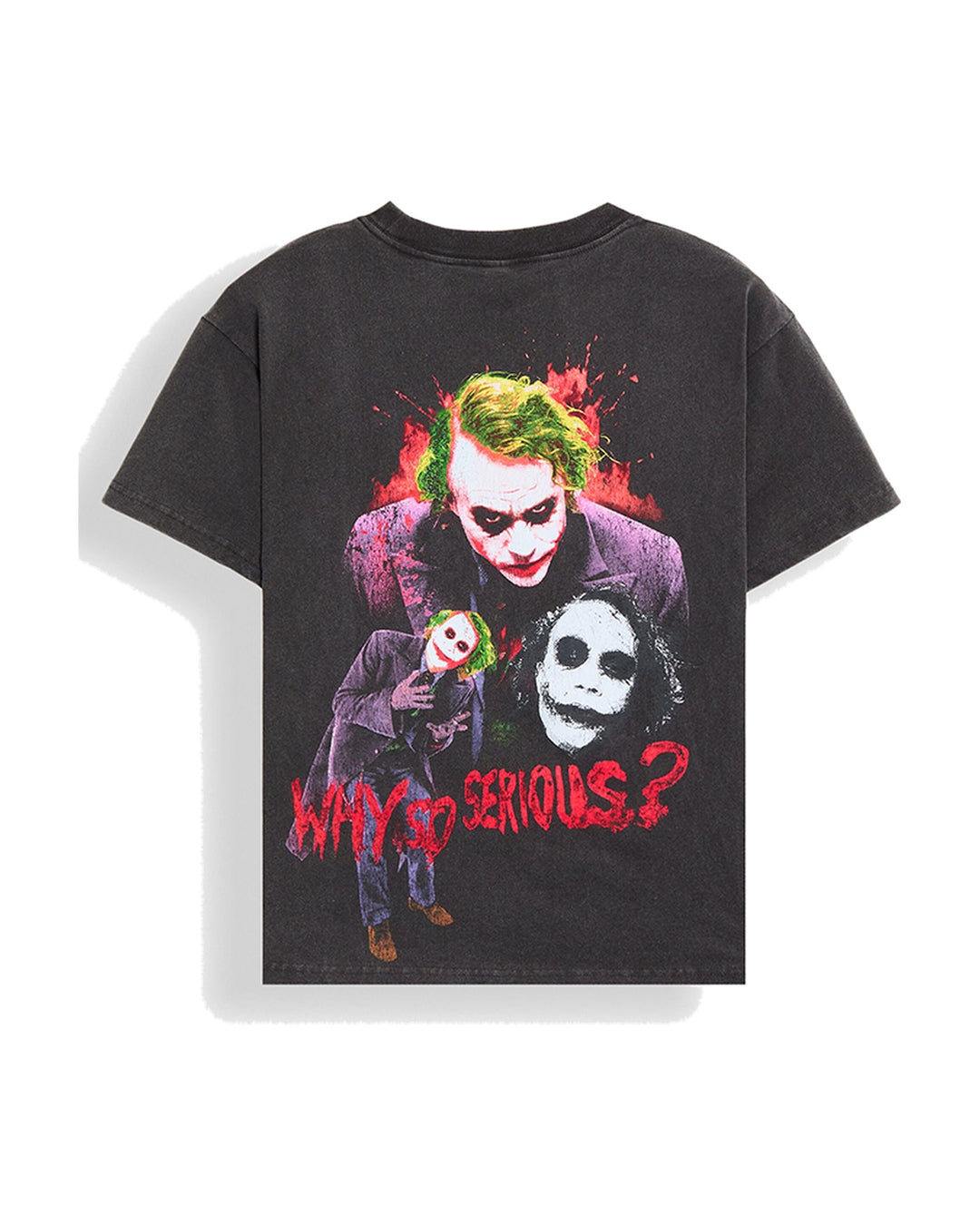 JOKER OFFICIAL COLLECTION "WILD CARD" TEE WASHED BLACK חולצת הג'וקר