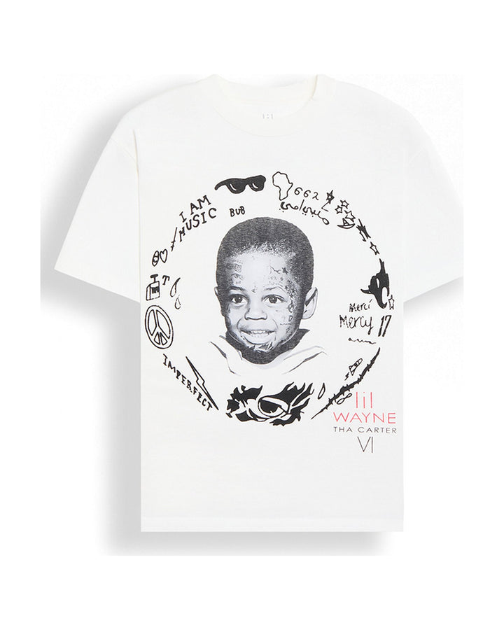 LIL WAYNE OFFICIAL COLLECTION "BABY WEEZY" TEE WHITE חולצת ליל וויין
