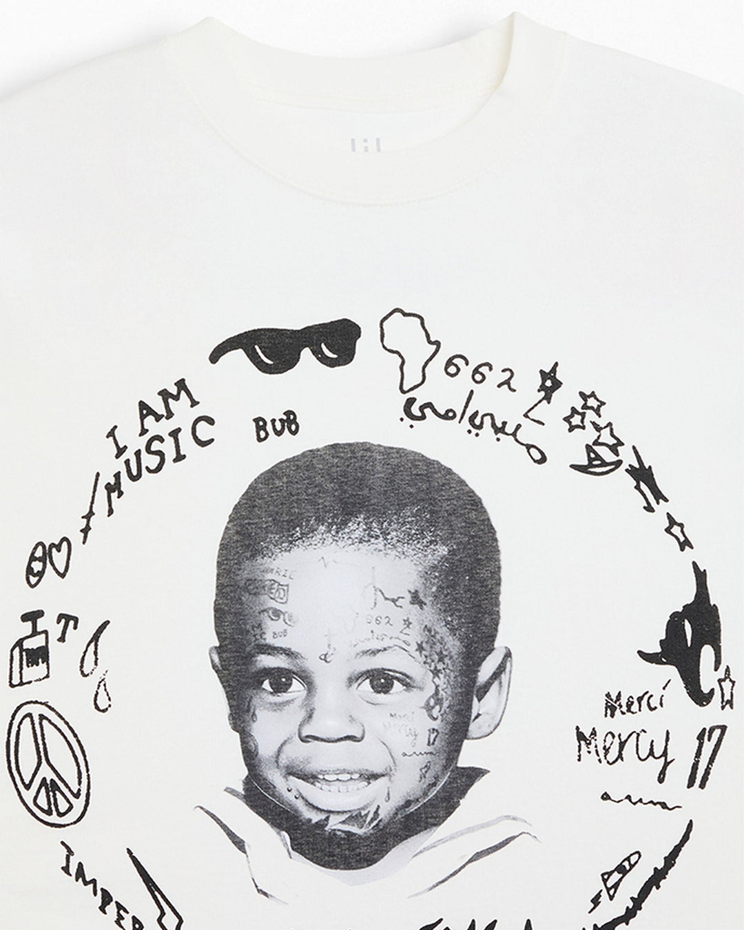 LIL WAYNE OFFICIAL COLLECTION "BABY WEEZY" TEE WHITE חולצת ליל וויין