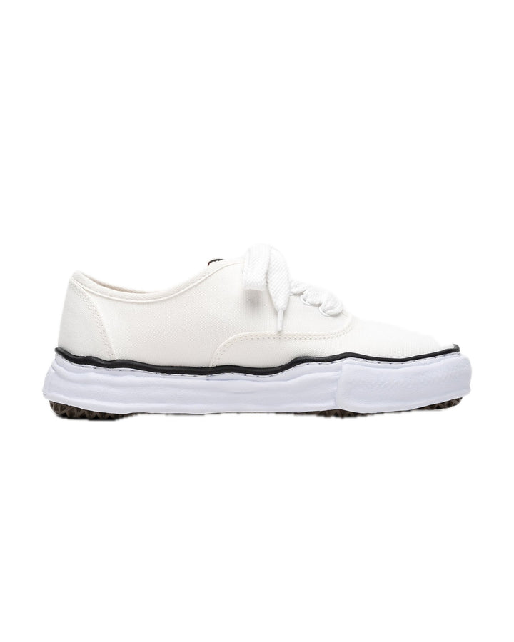 MAISON MIHARA YASUHIRO UNISEX BAKER OG SOLE CANVAS LOW WHITE - סניקרס מייסון מיהארה יאסוהירו בייקר לואו לבן יוניסקס - תמונה 1