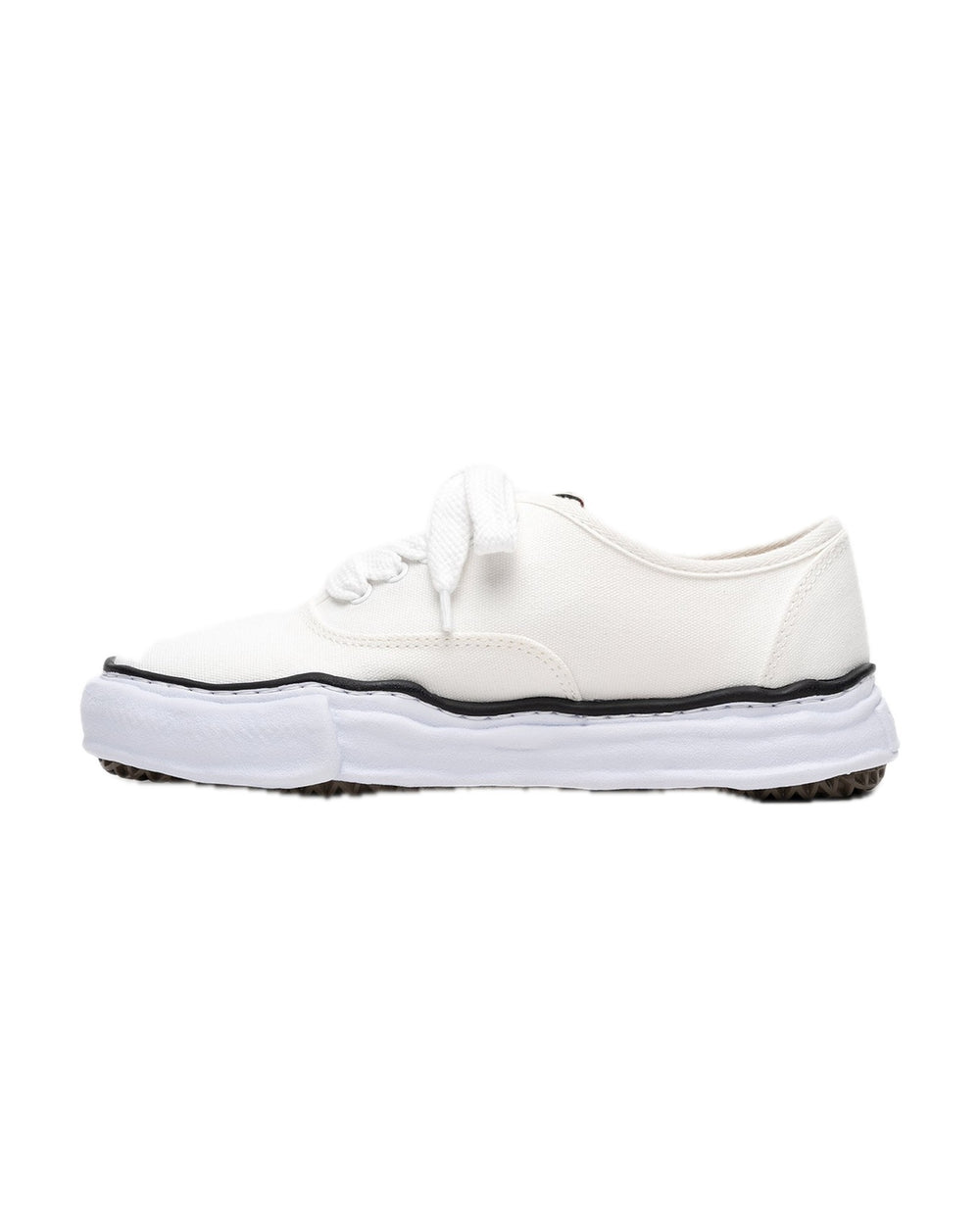 MAISON MIHARA YASUHIRO UNISEX BAKER OG SOLE CANVAS LOW WHITE - סניקרס מייסון מיהארה יאסוהירו בייקר לואו לבן יוניסקס - תמונה 2