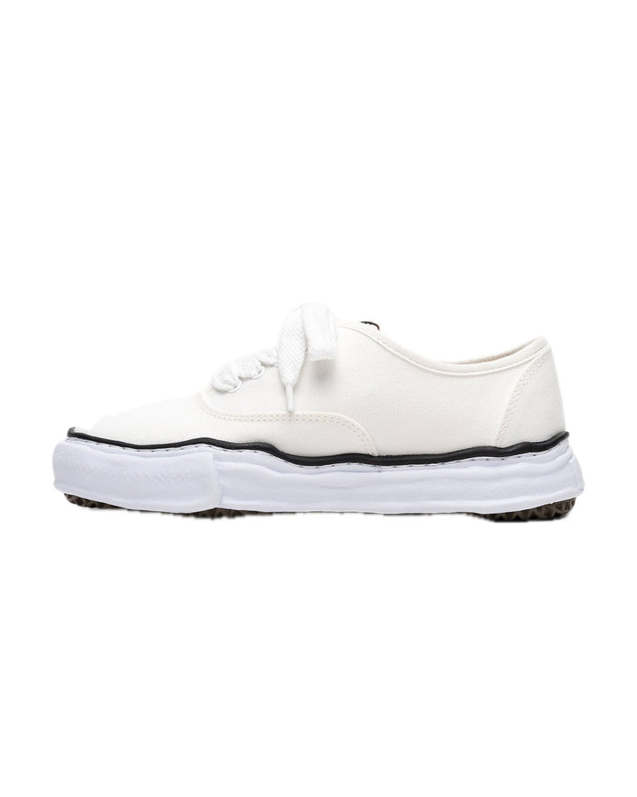 MAISON MIHARA YASUHIRO UNISEX BAKER OG SOLE CANVAS LOW WHITE - סניקרס מייסון מיהארה יאסוהירו בייקר לואו לבן יוניסקס - תמונה 2
