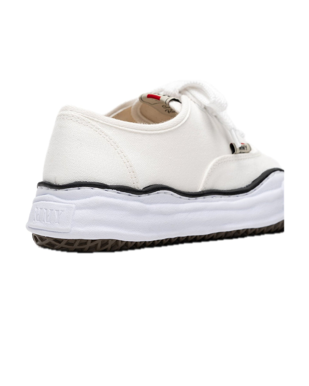 MAISON MIHARA YASUHIRO UNISEX BAKER OG SOLE CANVAS LOW WHITE - סניקרס מייסון מיהארה יאסוהירו בייקר לואו לבן יוניסקס - תמונה 4