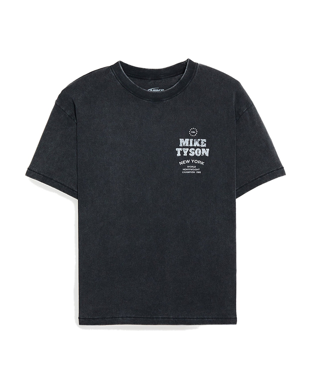 MIKE TYSON OFFICIAL COLLECTION "BROOKLYN KING" TEE WASHED BLACK חולצת מייק טייסון