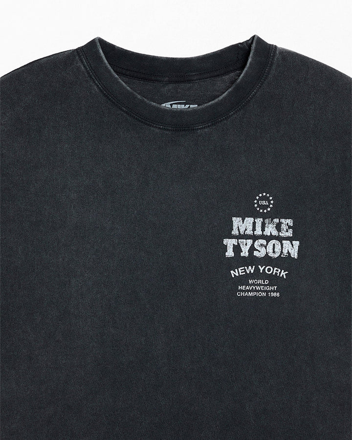 MIKE TYSON OFFICIAL COLLECTION "BROOKLYN KING" TEE WASHED BLACK חולצת מייק טייסון