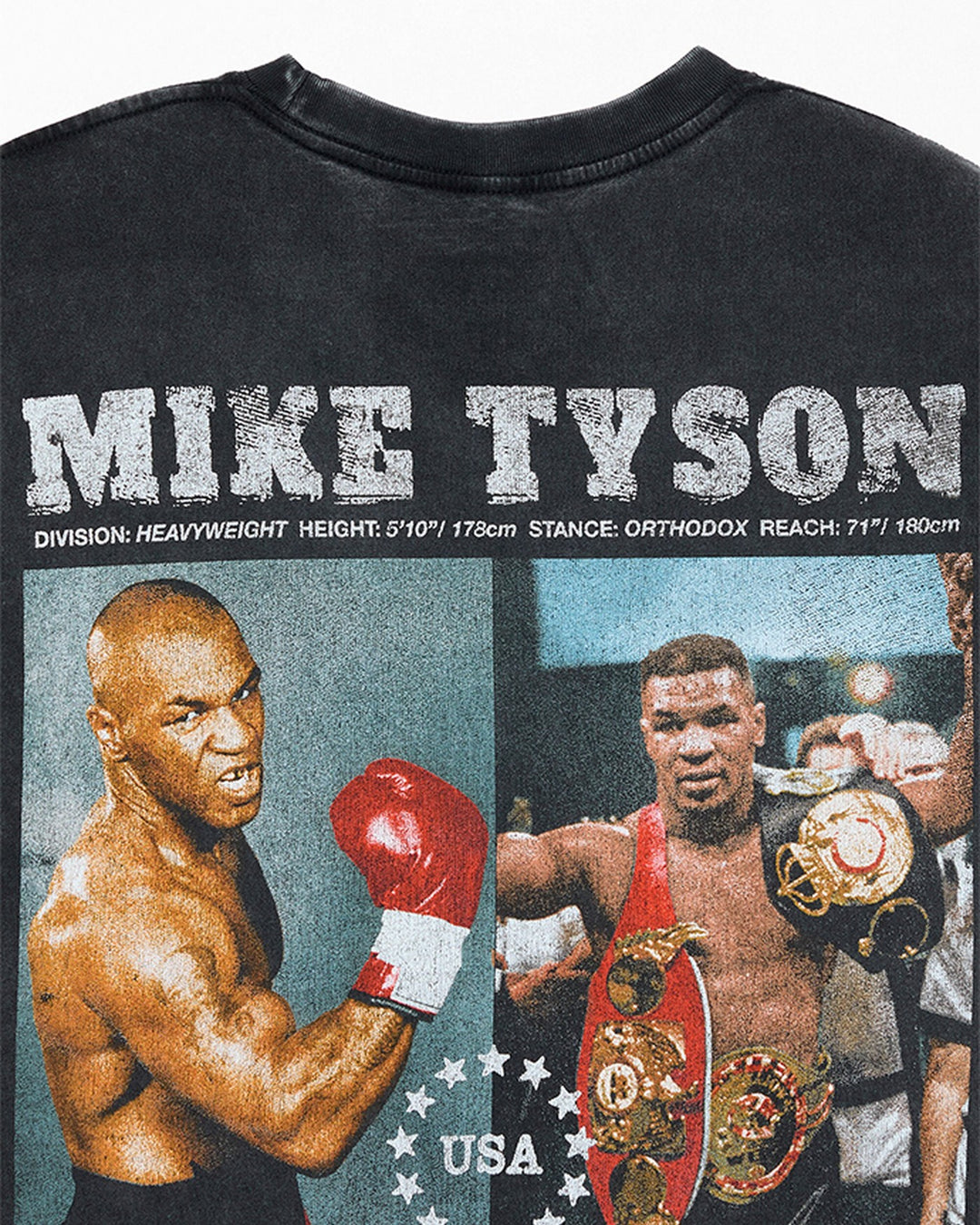 MIKE TYSON OFFICIAL COLLECTION "BROOKLYN KING" TEE WASHED BLACK חולצת מייק טייסון