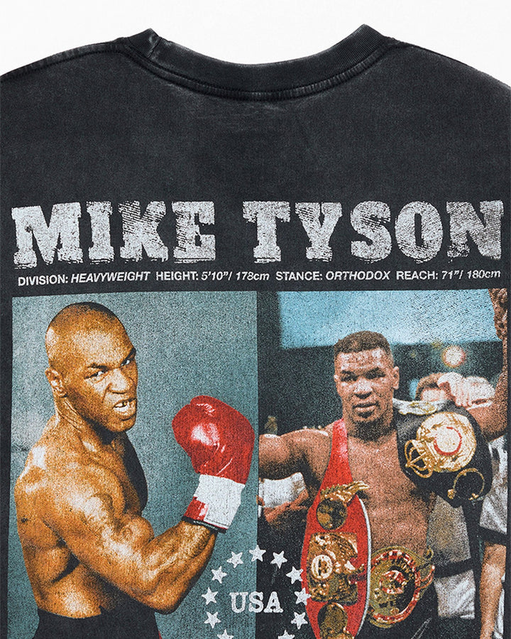 MIKE TYSON OFFICIAL COLLECTION "BROOKLYN KING" TEE WASHED BLACK חולצת מייק טייסון