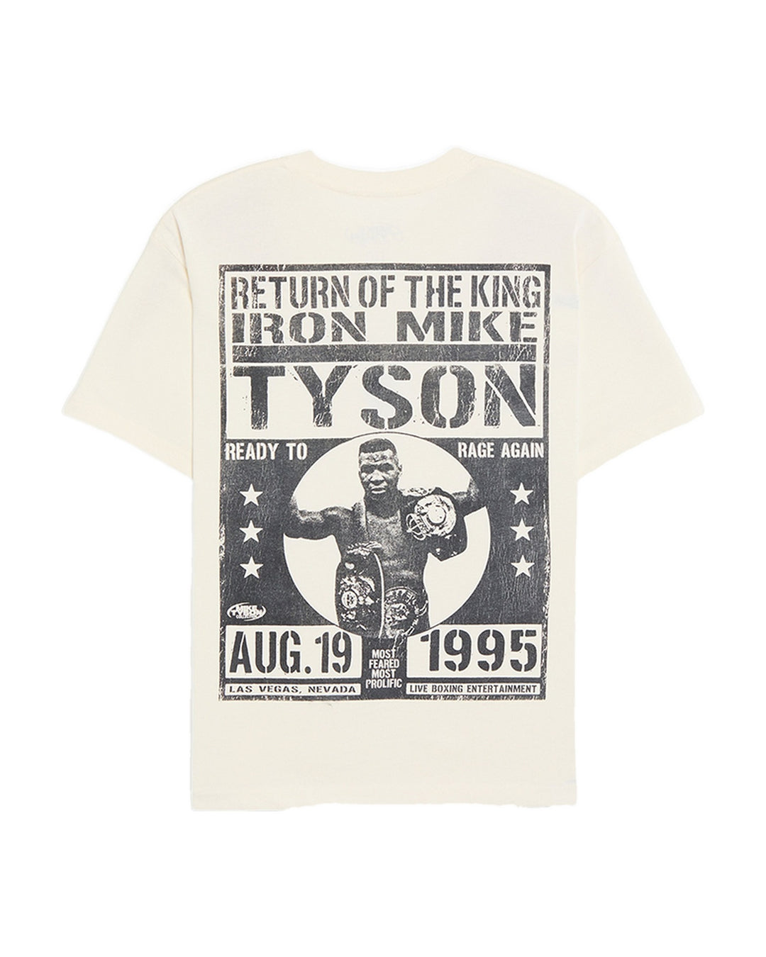 MIKE TYSON OFFICIAL COLLECTION "COMEBACK '95" TEE CREAM חולצת מייק טייסון - תמונה 2