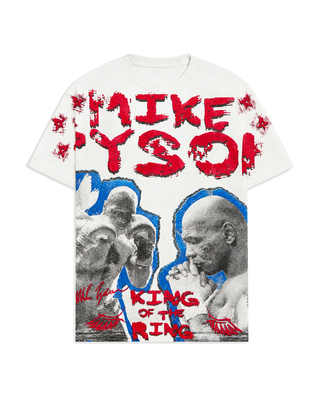 MIKE TYSON OFFICIAL COLLECTION "RED CORNER" TEE WHITE חולצת מייק טייסון - תמונה 1