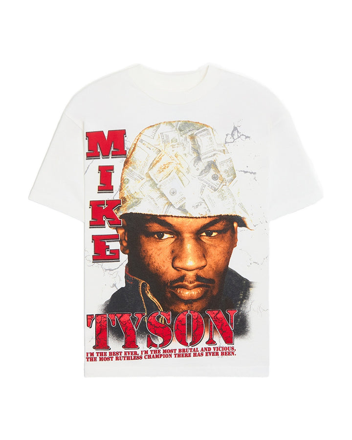 MIKE TYSON OFFICIAL COLLECTION "UNDISPUTED" TEE CREAM חולצת מייק טייסון - תמונה 1