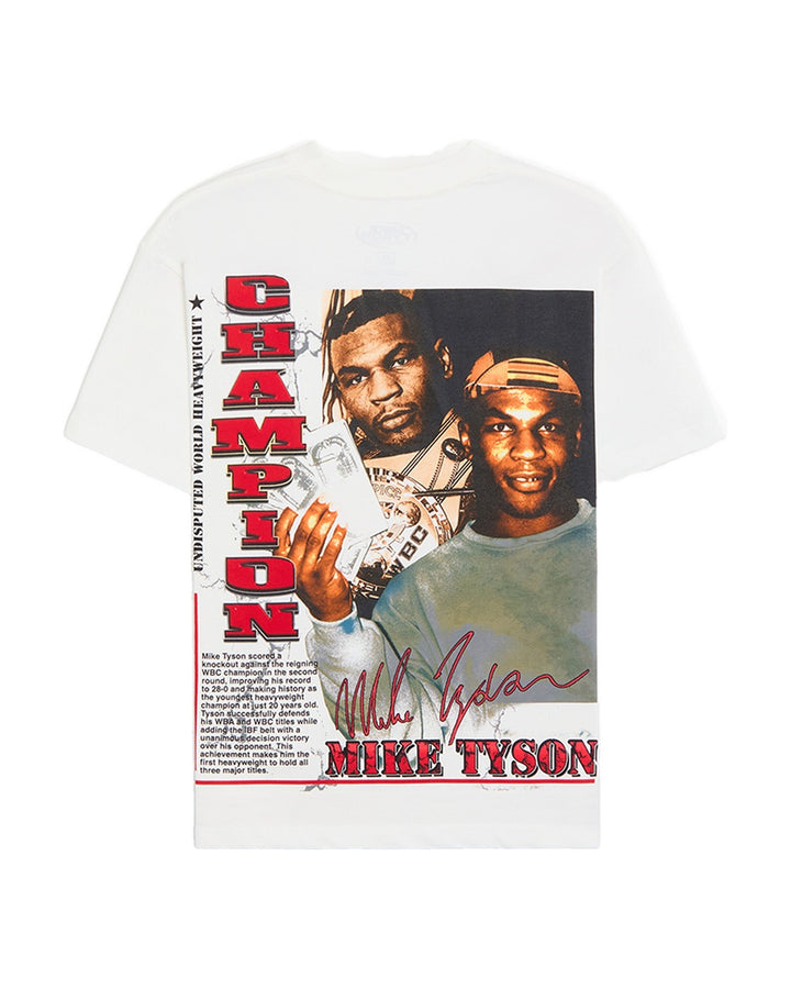 MIKE TYSON OFFICIAL COLLECTION "UNDISPUTED" TEE CREAM חולצת מייק טייסון - תמונה 2