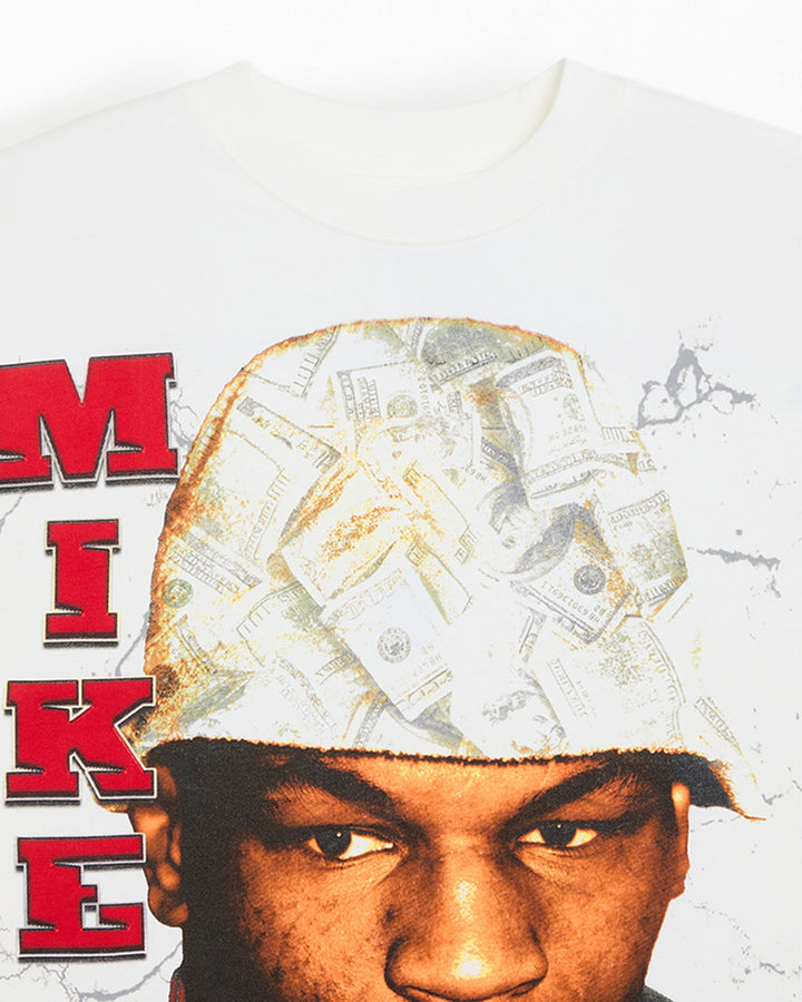 MIKE TYSON OFFICIAL COLLECTION "UNDISPUTED" TEE CREAM חולצת מייק טייסון - תמונה 3