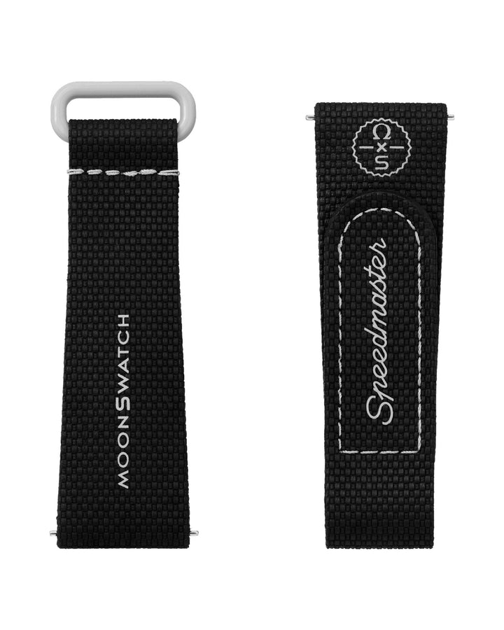 OMEGA X SWATCH MOONSWATCH BLACK/GREY RUBBER STRAP