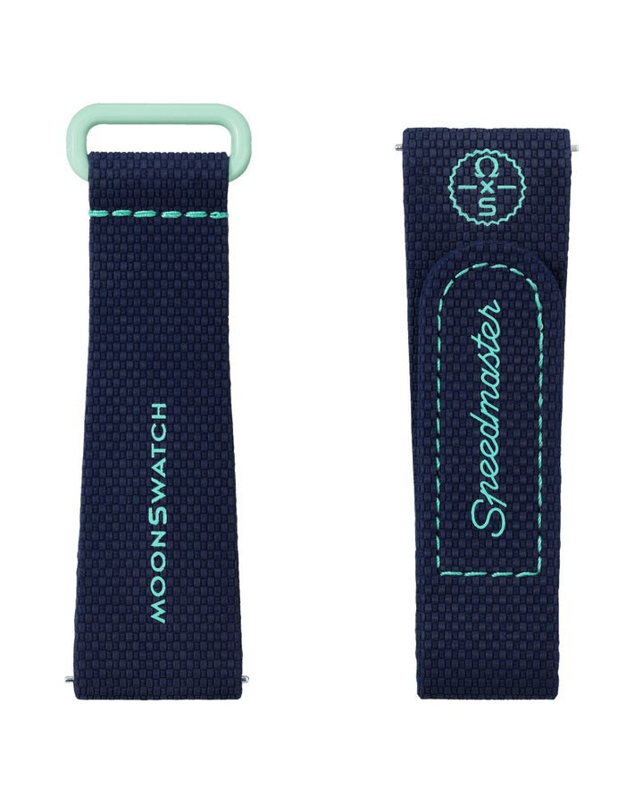 OMEGA X SWATCH MOONSWATCH DARK BLUE/GREEN RUBBER STRAP