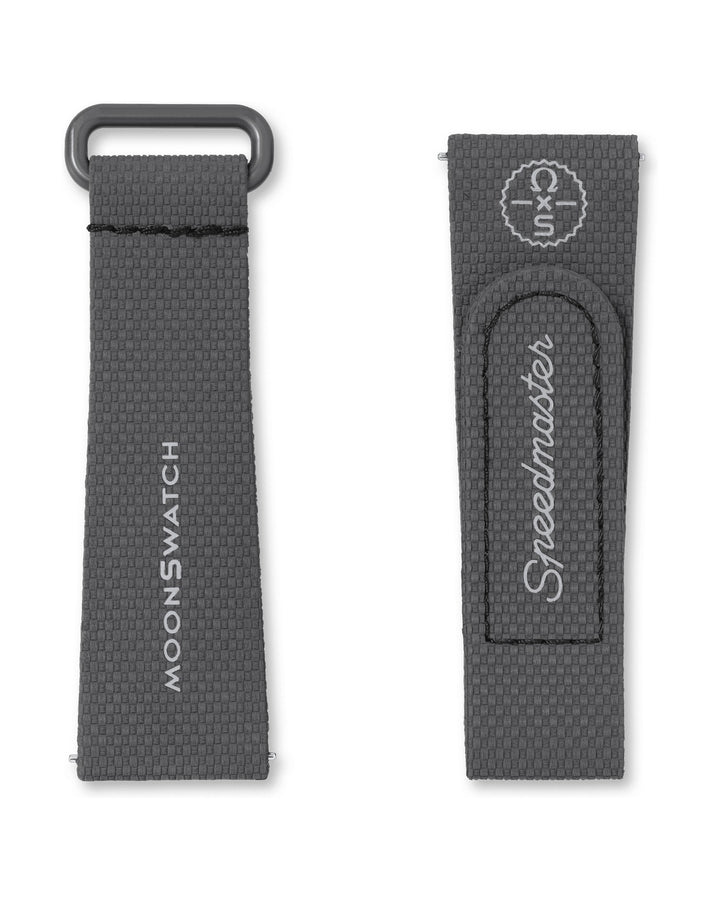 OMEGA X SWATCH MOONSWATCH DARK GREY/BLACK RUBBER STRAP