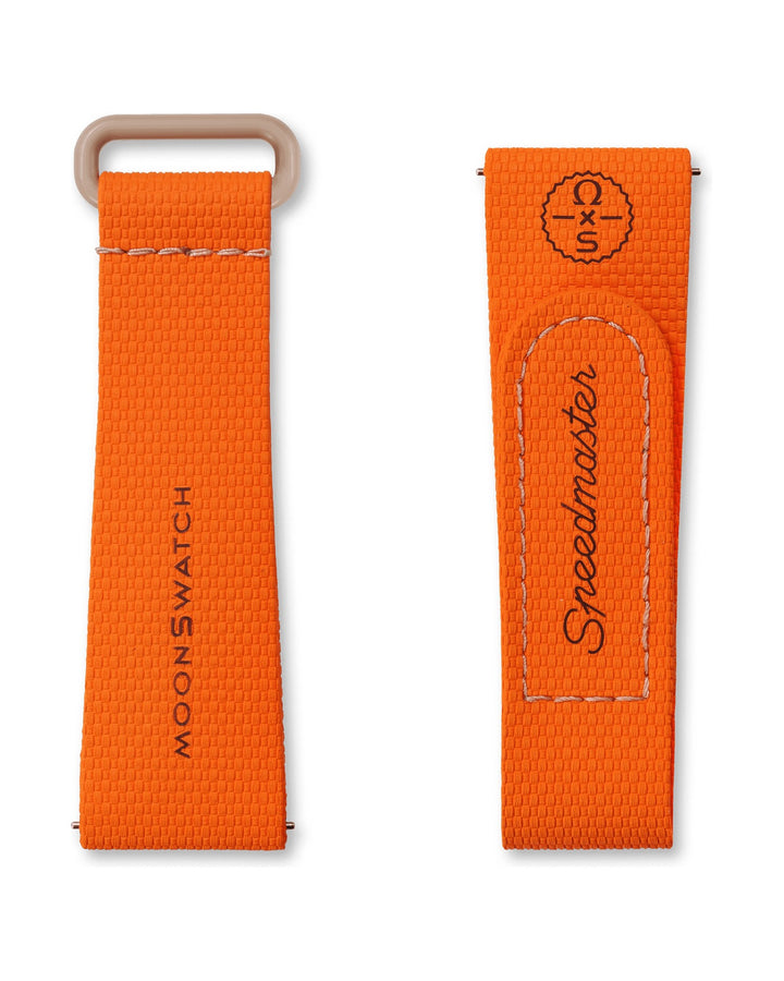 OMEGA X SWATCH MOONSWATCH ORANGE/SAND RUBBER STRAP