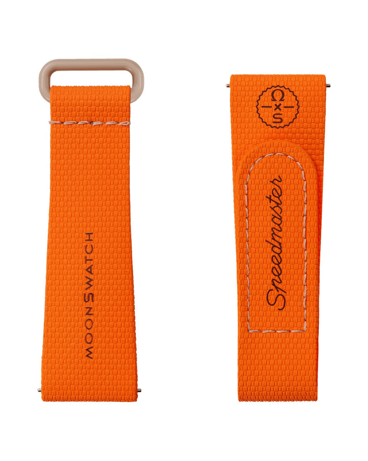 OMEGA X SWATCH MOONSWATCH ORANGE/SAND RUBBER STRAP