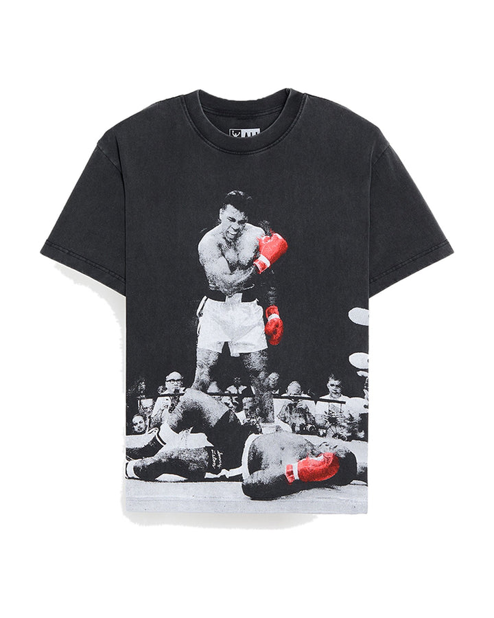 MUHAMMAD ALI OFFICIAL COLLECTION "THE GREATEST" TEE WASHED BLACK חולצת מוחמד עלי