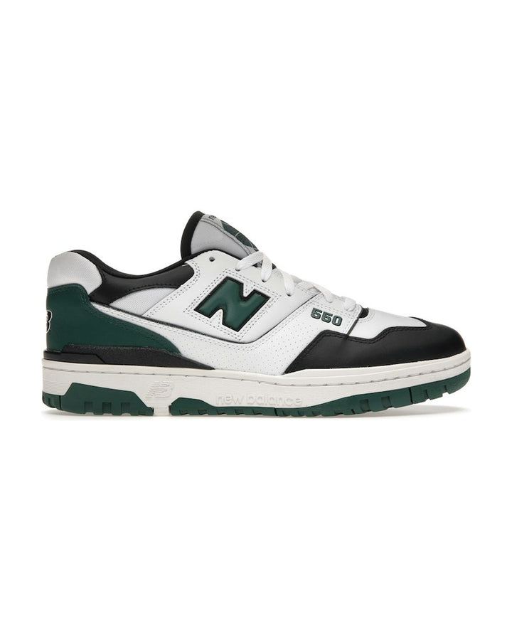 NEW BALANCE UNISEX 550 WHITE GREEN BLACK סניקרס ניו באלנס 550 לבן ירוק שחור יוניסקס