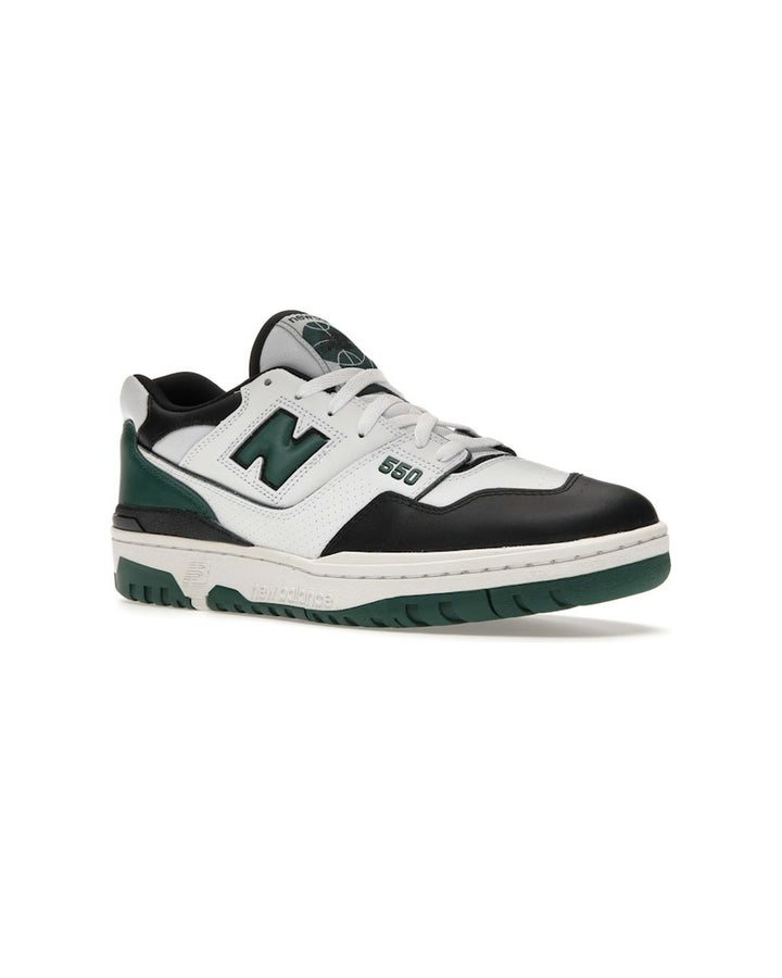 NEW BALANCE UNISEX 550 WHITE GREEN BLACK סניקרס ניו באלנס 550 לבן ירוק שחור יוניסקס