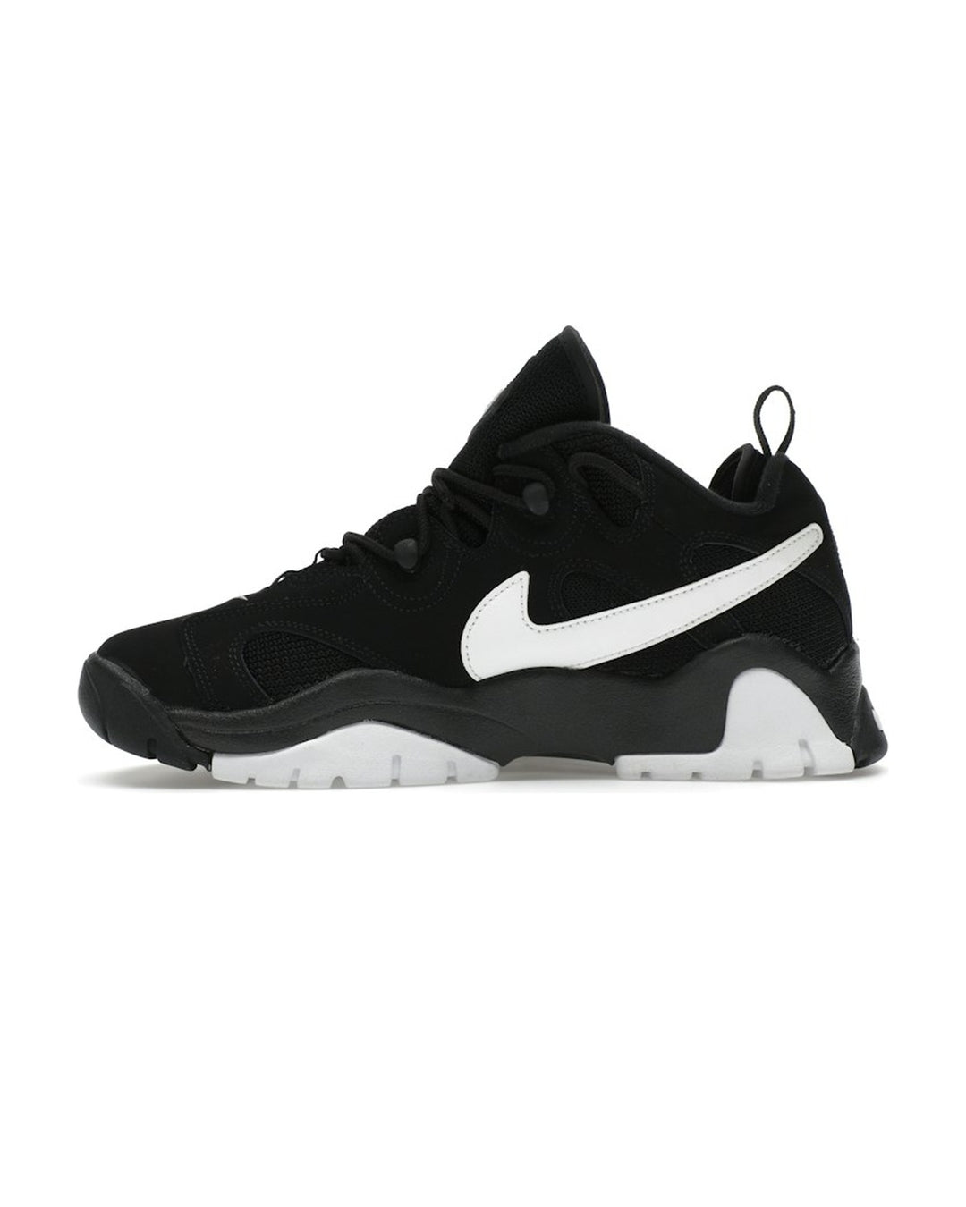 NIKE MEN'S AIR BARRAGE LOW BLACK WHITE - סניקרס נייקי אייר בראז׳ לואו שחור ולבן לגברים - תמונה 2