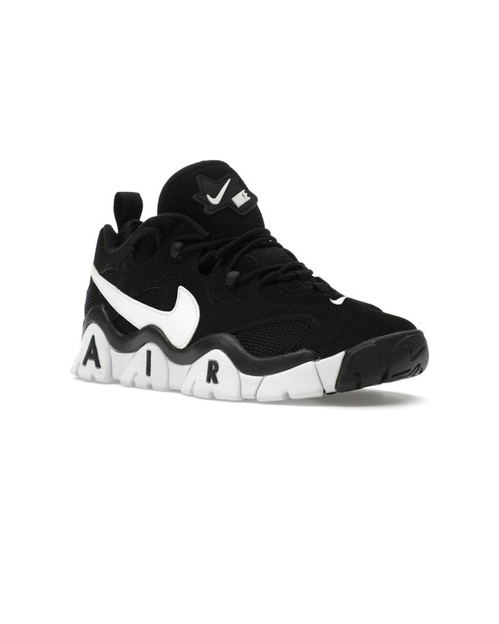 NIKE MEN'S AIR BARRAGE LOW BLACK WHITE - סניקרס נייקי אייר בראז׳ לואו שחור ולבן לגברים - תמונה 3