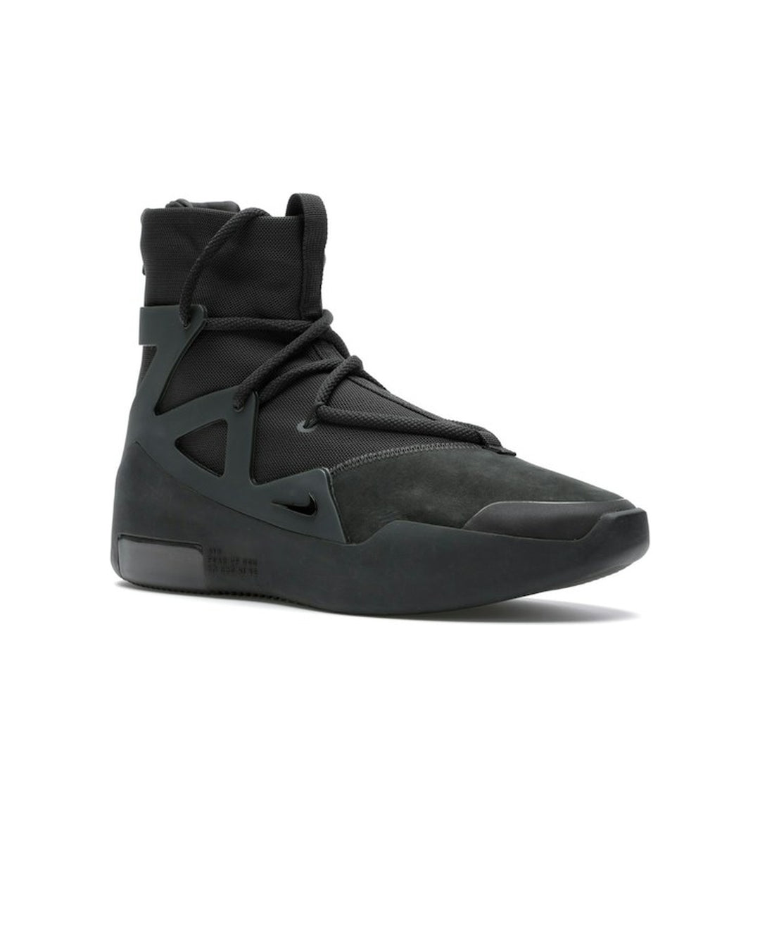 NIKE MEN'S AIR FEAR OF GOD 1 TRIPLE BLACK - סניקרס נייקי אייר פיר אוף גוד 1 שחור לגברים - תמונה 3
