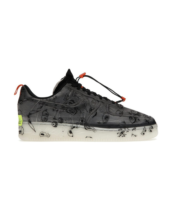 NIKE MEN'S AIR FORCE 1 EXPERIMENTAL HALLOWEEN - סניקרס נייקי אייר פורס 1 אקספרימנטל שחור וכתום לגברים - תמונה 1